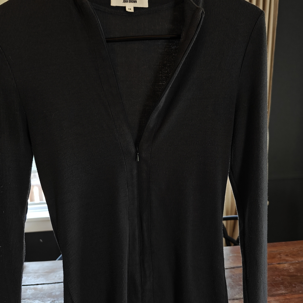 Joah Brown | Invisible Zip Shirt In Vintage Navy S/M - Picture 3 of 3